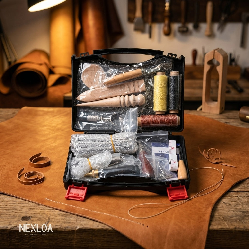 Nexloa Leather Starter Kit — Tools + Case to Make Your First Piece (Free Guide)